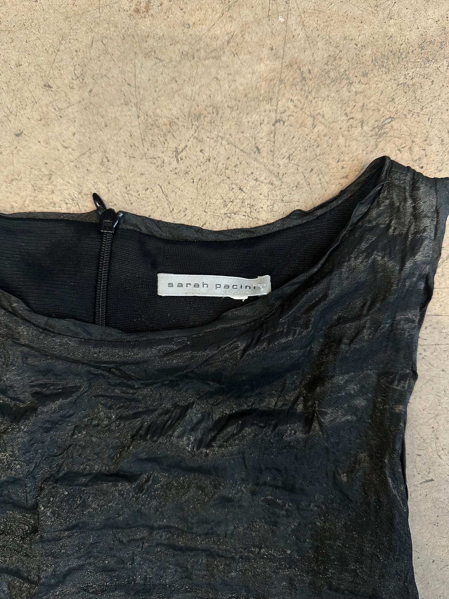 Sarah Pacini Wrinkled Dress