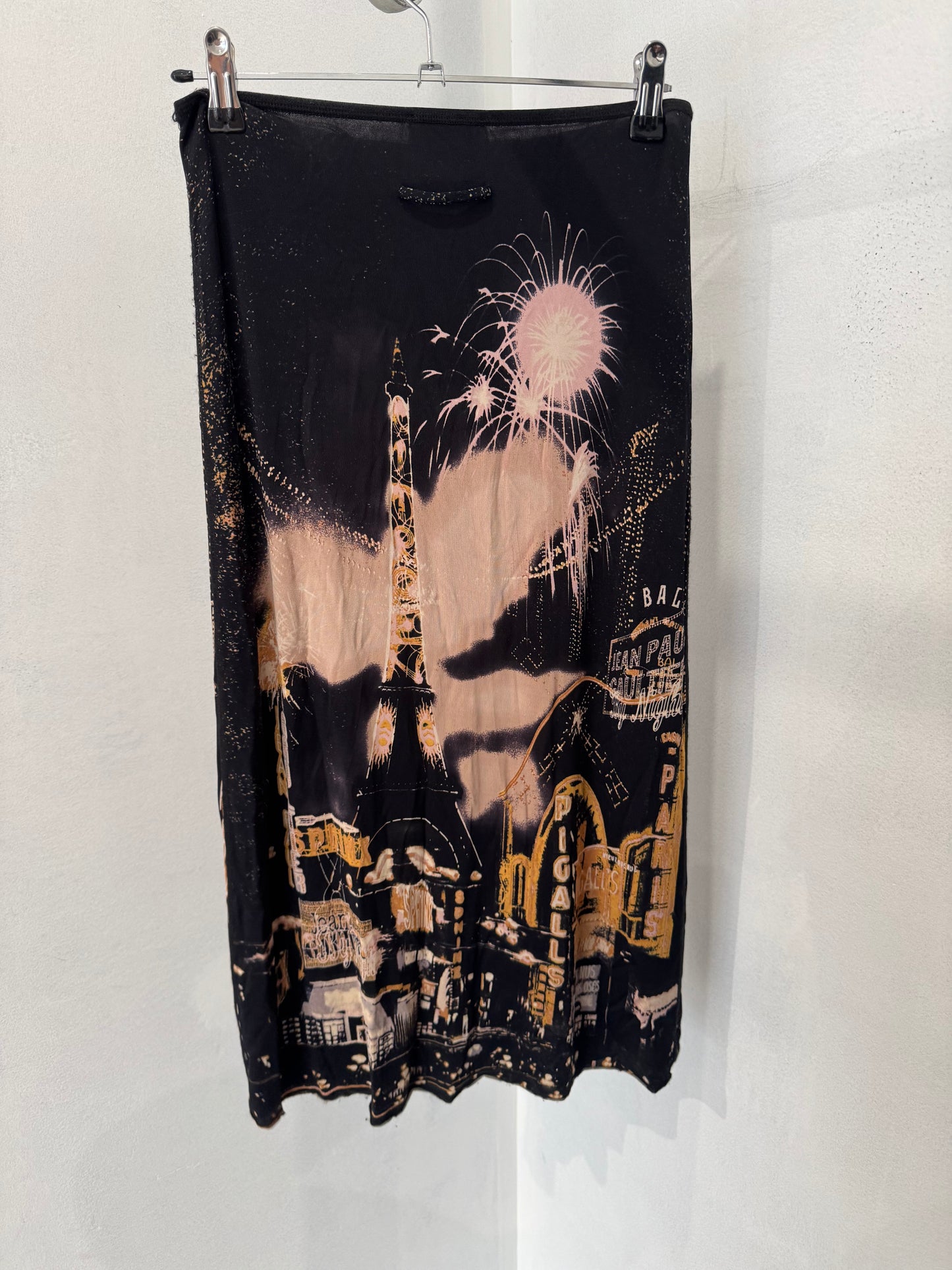 JPG tour eiffel city lights print skirt