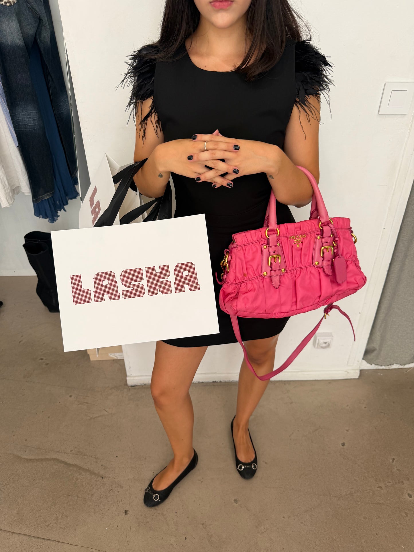 Prada Pink Nylon Bag