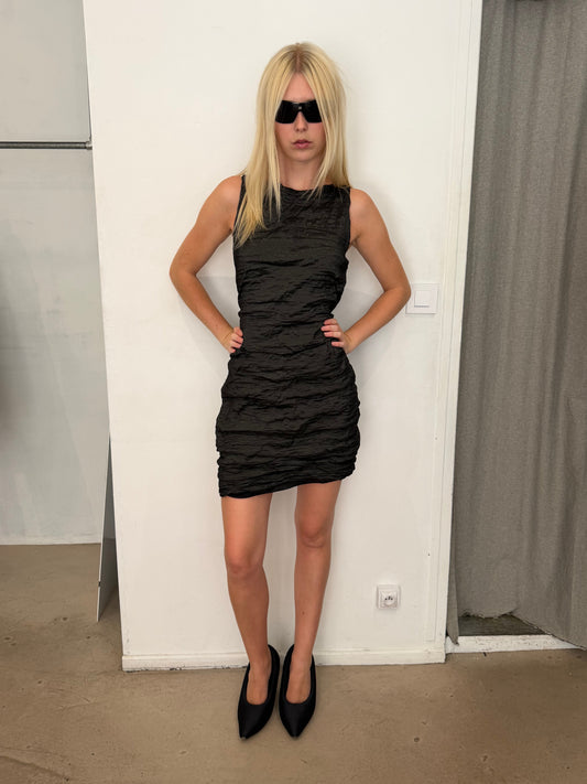 Sarah Pacini Wrinkled Dress