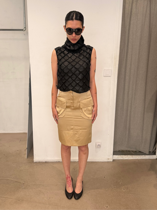 Gianni Versace Utility Silk Skirt